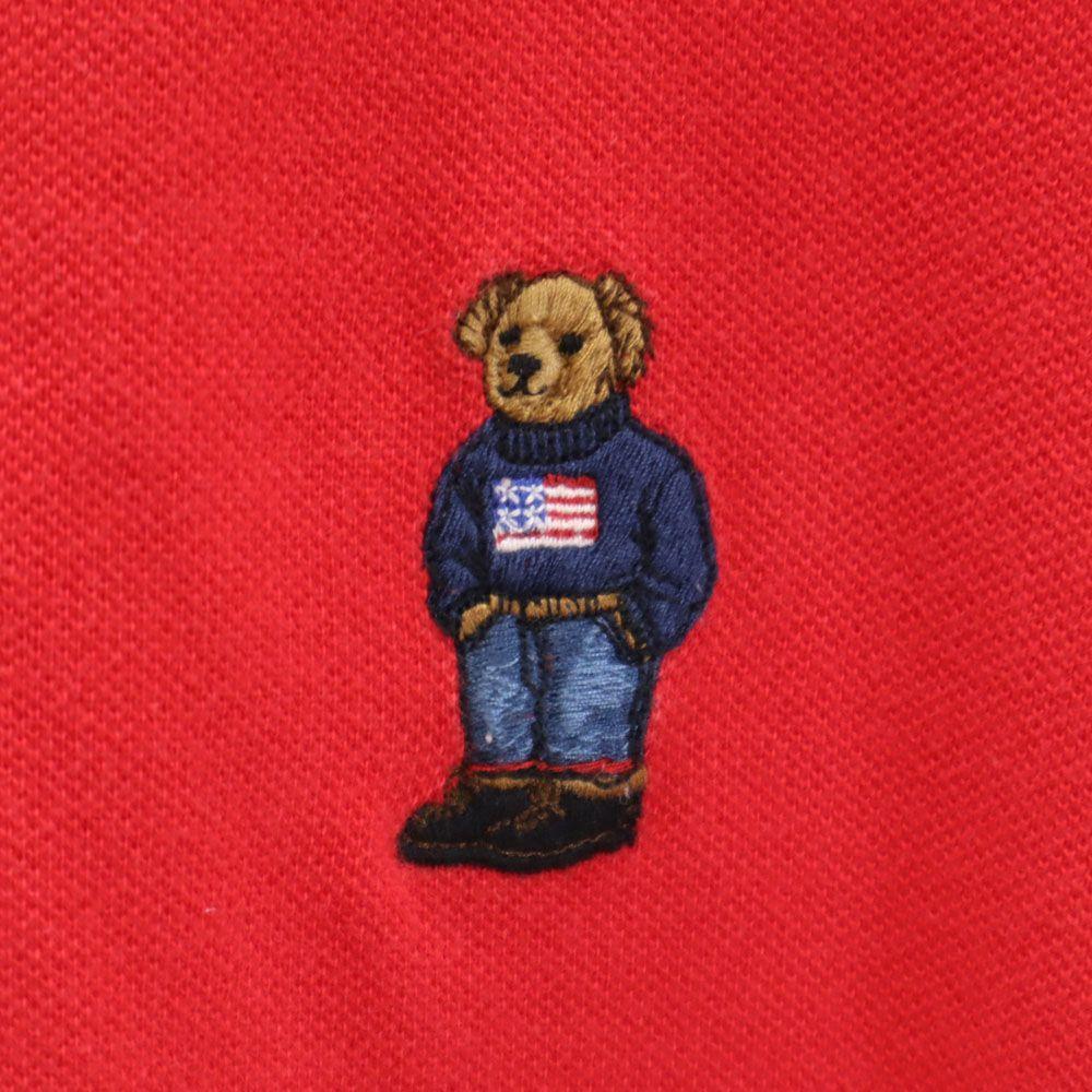 Polo by Ralph Lauren Polo Bear Short Sleeve Polo Shirt M Red Series Fawn Men's Used