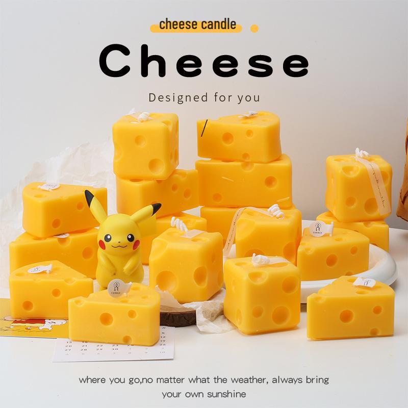 Cheese-Shaped Scented Candle: Handmade Gift & Party Favor Incense Ornament