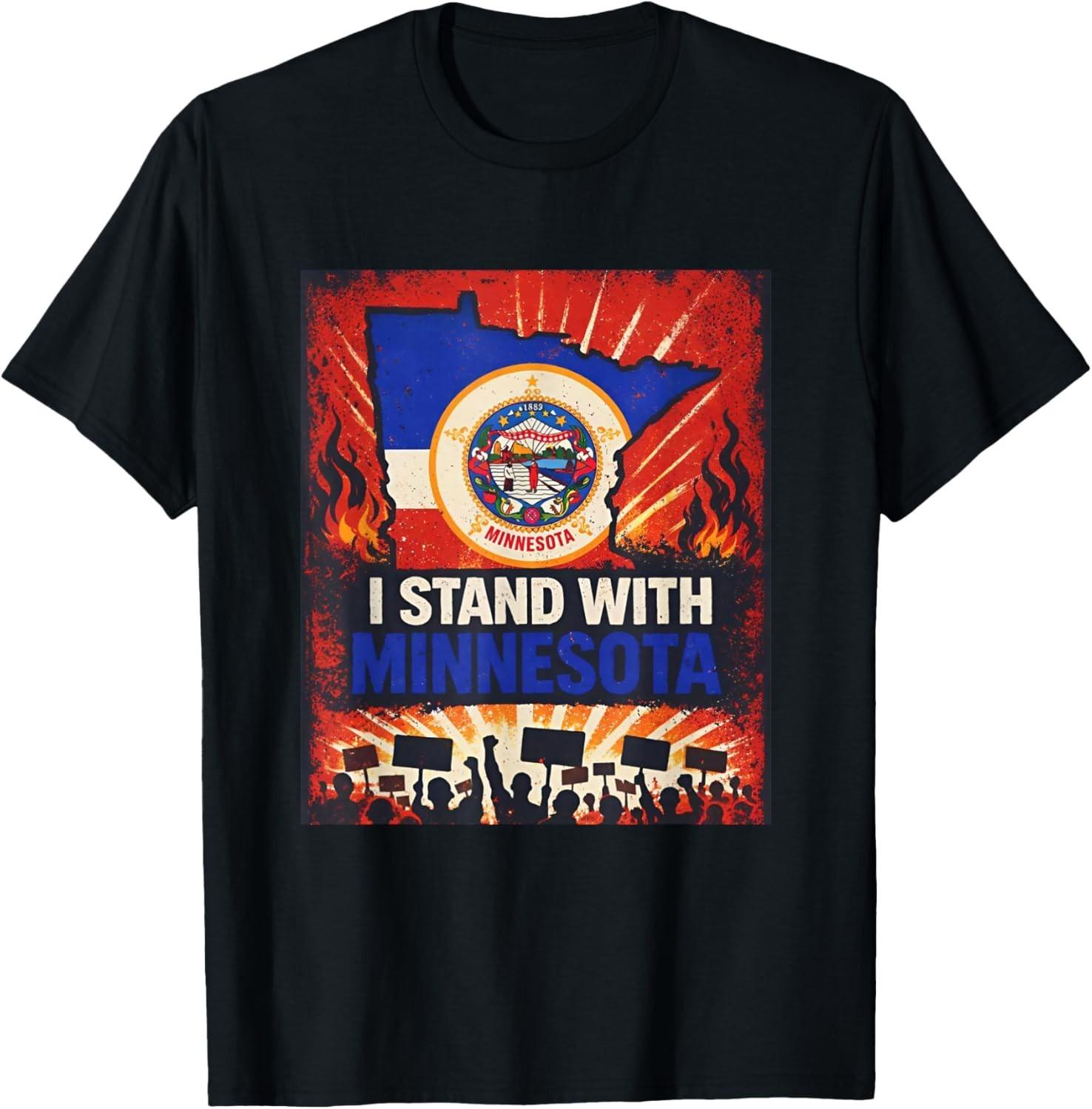 I Stand With Minnesota T-T-Shirt M