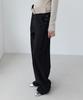 ROLAROLA Curved Rivet Wide Denim Pants Black