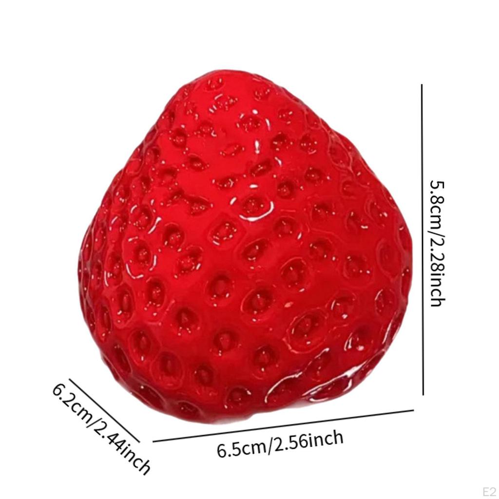 Soft Strawberry Toy Funny Cute Basket Filler Novelty Party Favors Relaxing Portable Fruit
