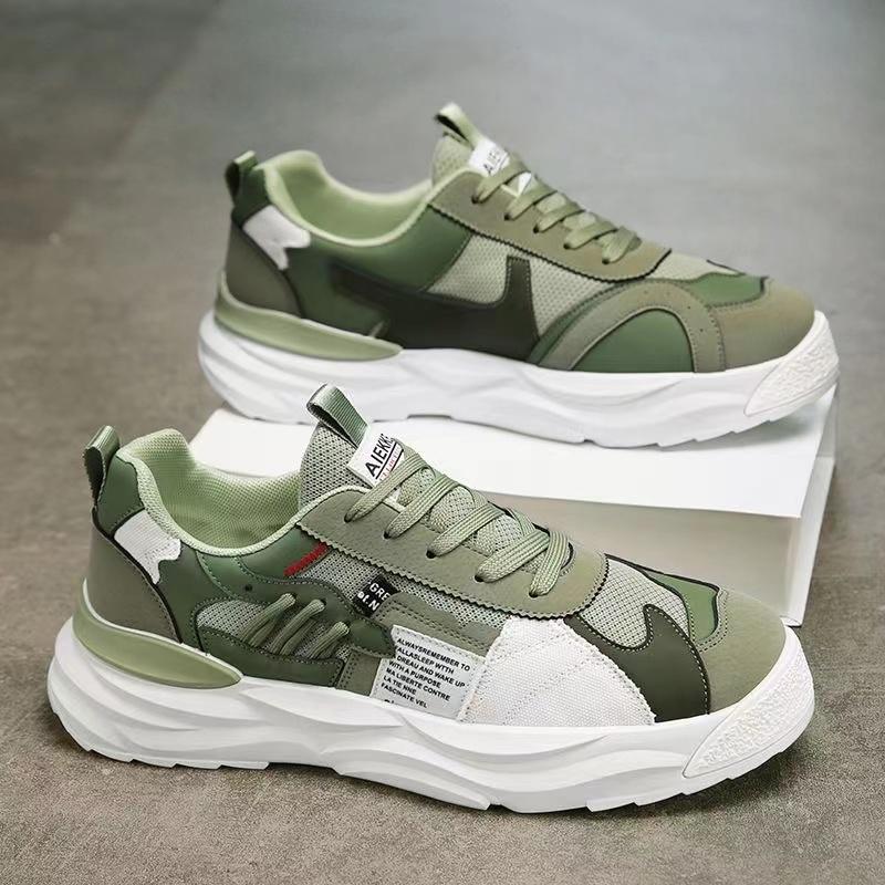 Klobiger Sneaker für Herren Sommer Mesh Atmungsaktiv Luxus Laufschuhe Mode Gestreiftes Design Casual Zapatillas Sports Sneakers