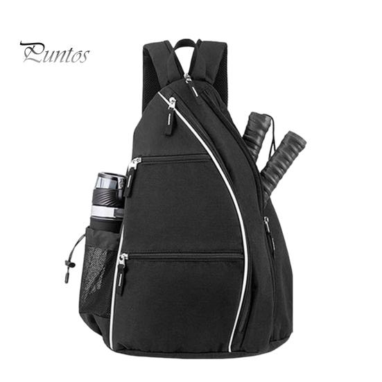 Versatile Pickleball Backpack Paddle Mesh Pocket Adjustable Strap Waterproof Oxford Cloth Stylish Bag Outdoor Sports Badminton Table Tennis