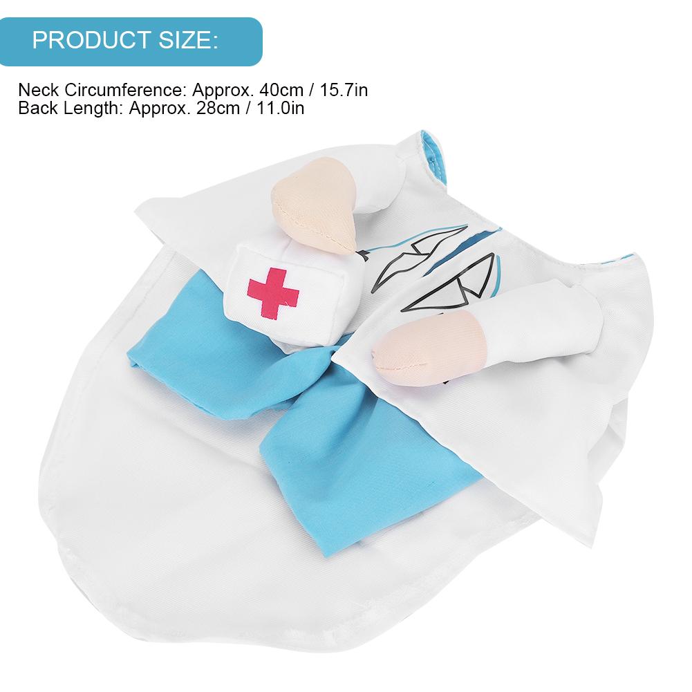 Mini Cute Funny Cat Clothes Doctor Suit Dressing Up Costume Clothing Pet Supplies(White Type 4)