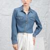Women's Relaxed Fit Lyocell Blend Denim Shirt Jacket