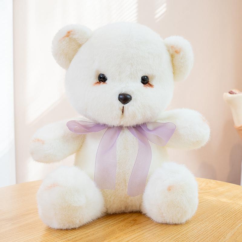 Cuddly Smoky Makeup Rabbit Bear Plush Toys Stuffed Cartoon Doll Warm Lovely Kids Appease Doll Party Decor Funny Gift