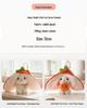 Little Rabbit Plush Keychain: Cute Fruit Pendant Toy for Women