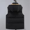 Men's Stylish Casual Cotton Vests All-Match Sleeveless Thicken Warm With Hood Waistcoat