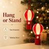 Luminous Hot Air Balloon Ornament Snowman LED Night Light Christmas Hanging Decoration  Home