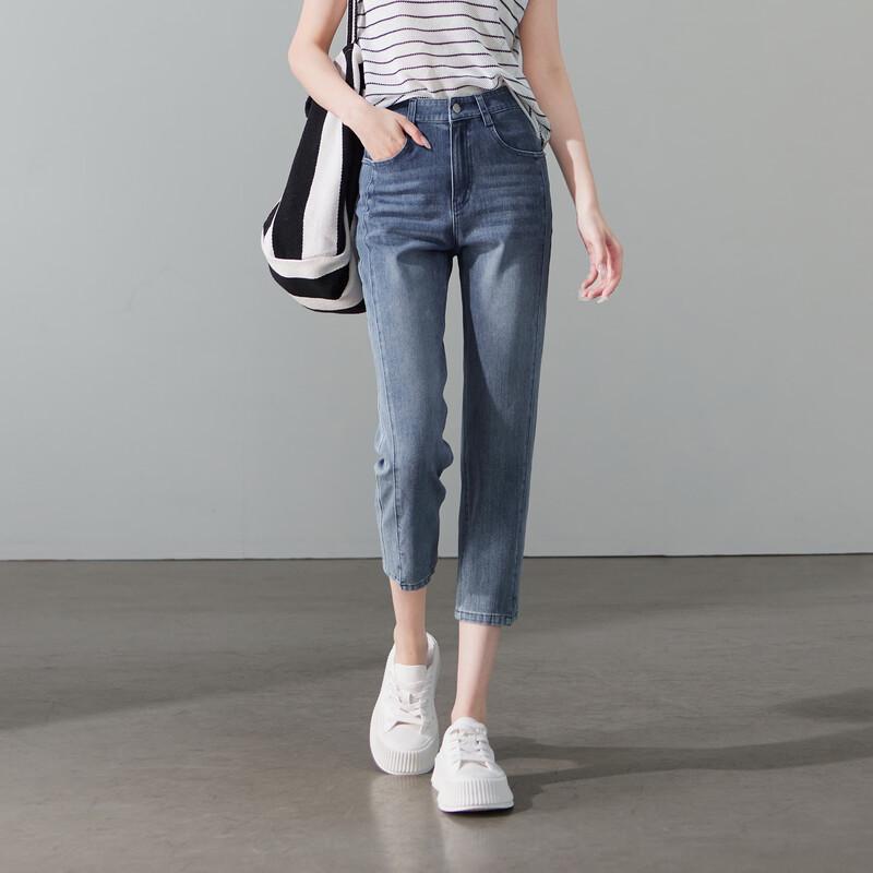 SOFSIL Women s Summer Slim-Fit Stretch Slit Jeans 30