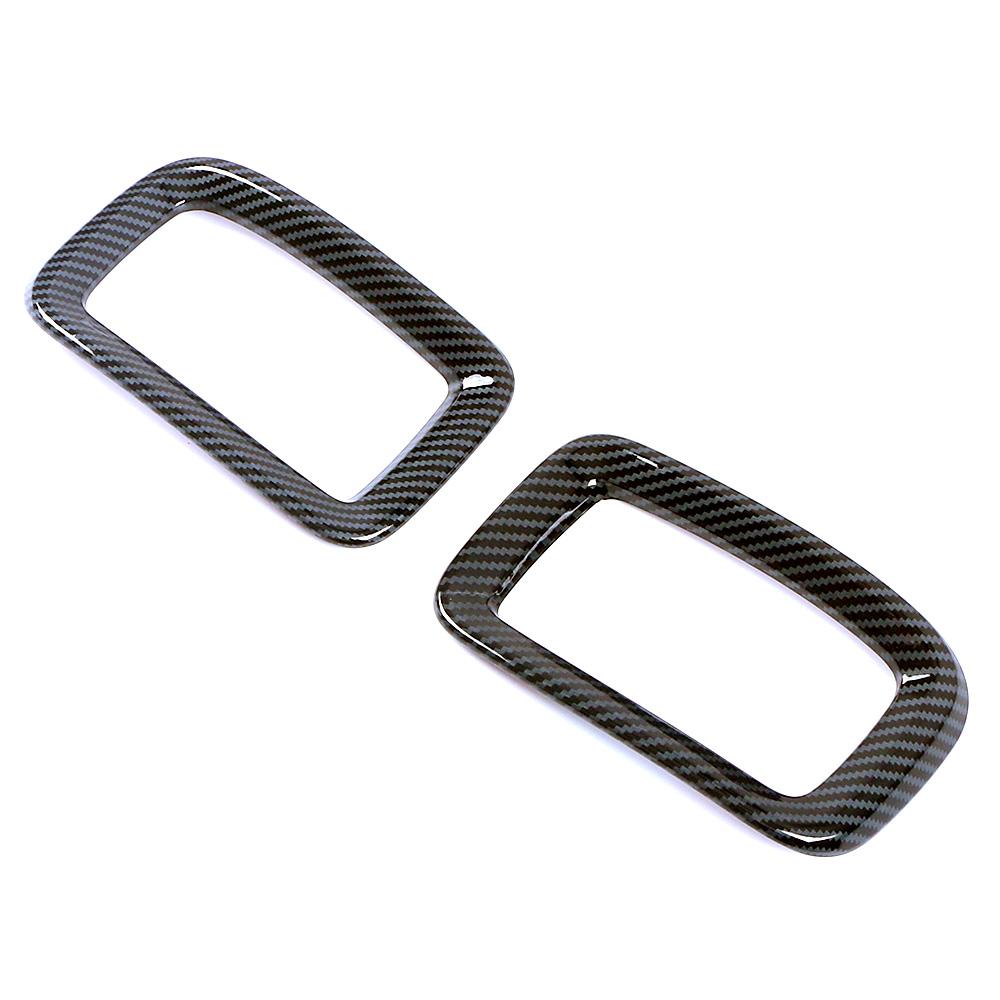 For GWM Tank 300 2024 2024 Rear Bumper Fog Light Lamp Eyelid Frame Cover Carbon Trim Glossy Black Foglight Eyebrow Car Styling