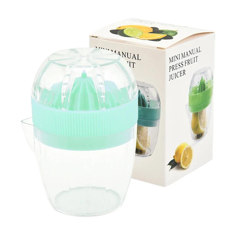 Portable Blender Manual Fruit Juicer Lemon Squeezer Machine With Pour Spout Multifunctional Orange Juicer Maker Kitchen Tools
