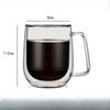 Double Layer Glass, High Borosilicate Nordic Simple Glass Coffee Cup Double Layer