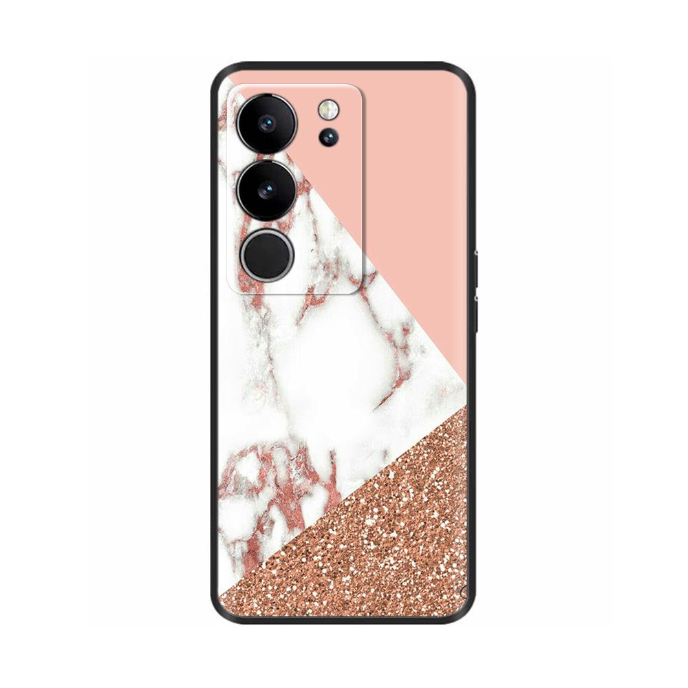 6,78' Für Vivo V29 5G Hülle V 29 Silikon TPU Weicher Stoßfänger Handyhülle für VIVO V29 V2250 VivoV29 Hüllen Schutzhülle Tasche Coque