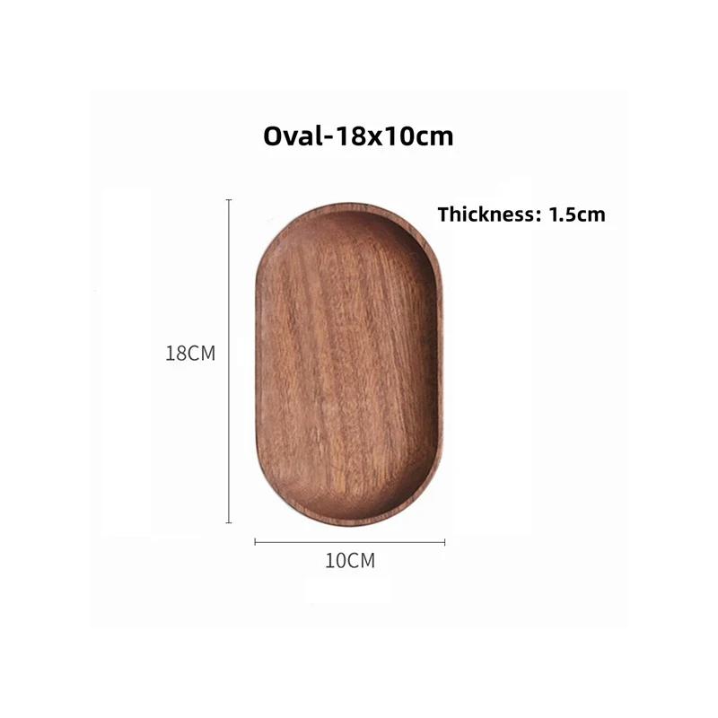 Tavi de servire din lemn Tava ovala din lemn Farfurii Farfurii de cină pentru petrecere Desert Farfurii de pâine Platuri pentru servirea alimentelor Desert