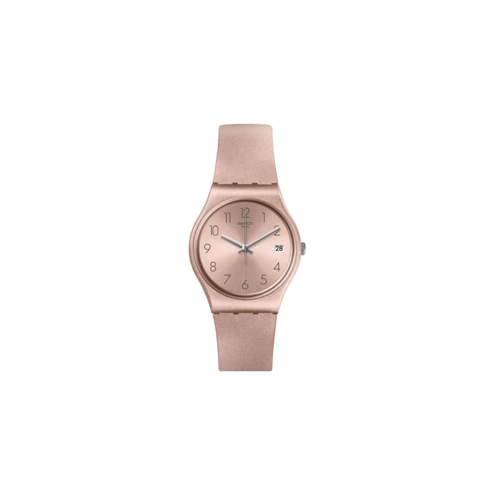 Swatch Pinkbaya Gent Watch Pink GP403 41mm Water Resistant Quartz Timepiece