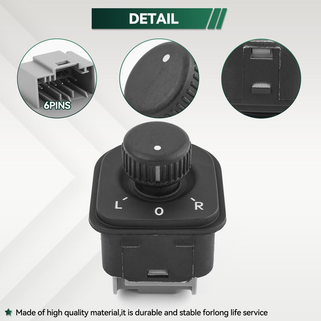 Electric Power Car Side Mirror Switch Rear Control Button For VW Golf MK5 MK6 Passat B6 Tiguan Jetta Eos 1K0 959 565H 1K0959565H