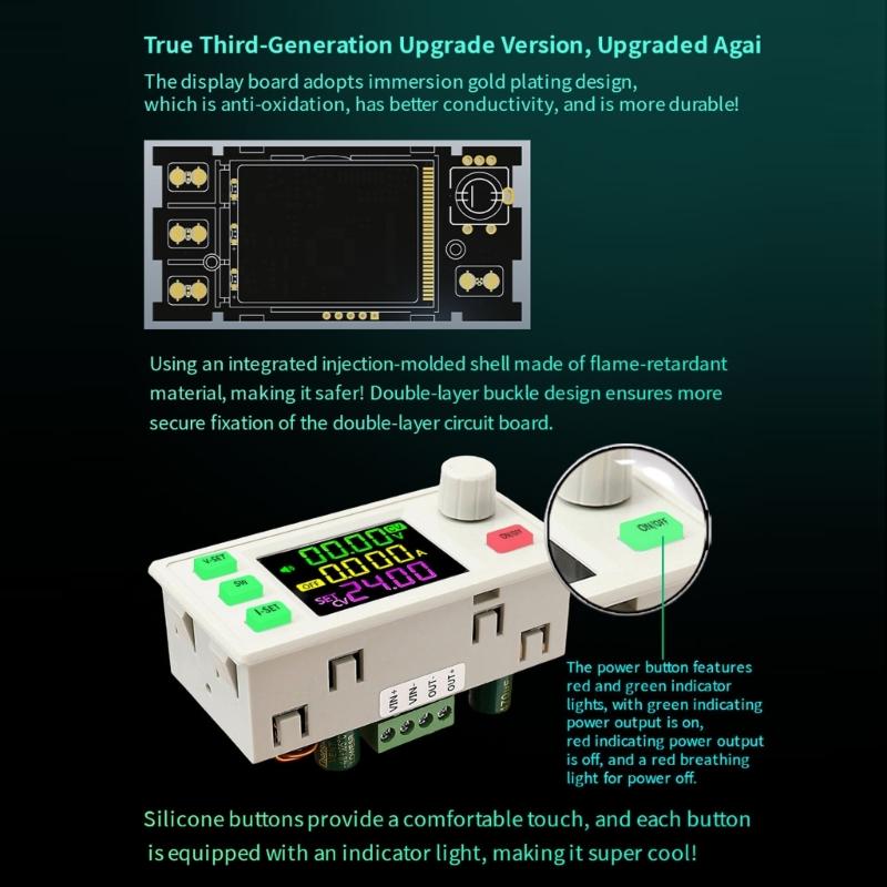 Steps Up/Down Regulated Power Module 120W Adjustable Voltage Regulator For Outdoor Enthusiasts  DIY Electronics
