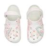 Crocs Classic clog Hanami Love Letter EVA Sweet Versatile Hole Shoes Unisex White