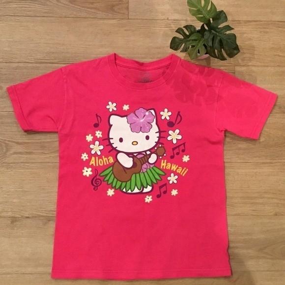 Aloha Hawaii Kitty Cartoon Retro Unisex T-shirt S-5XL S