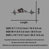 Heartbeat Cross-Country Mountain Bike creative&funny stickers for cartoon fans&lover,high quality for car trucks motorcycles