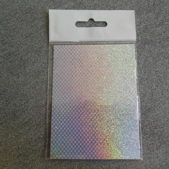 MUQZI Accesorio Deportivo 2 Piezas Película Adhesiva Holográfica Cinta Adhesiva Pegatina Señuelo de Pesca Flash Accesorios de Pesca