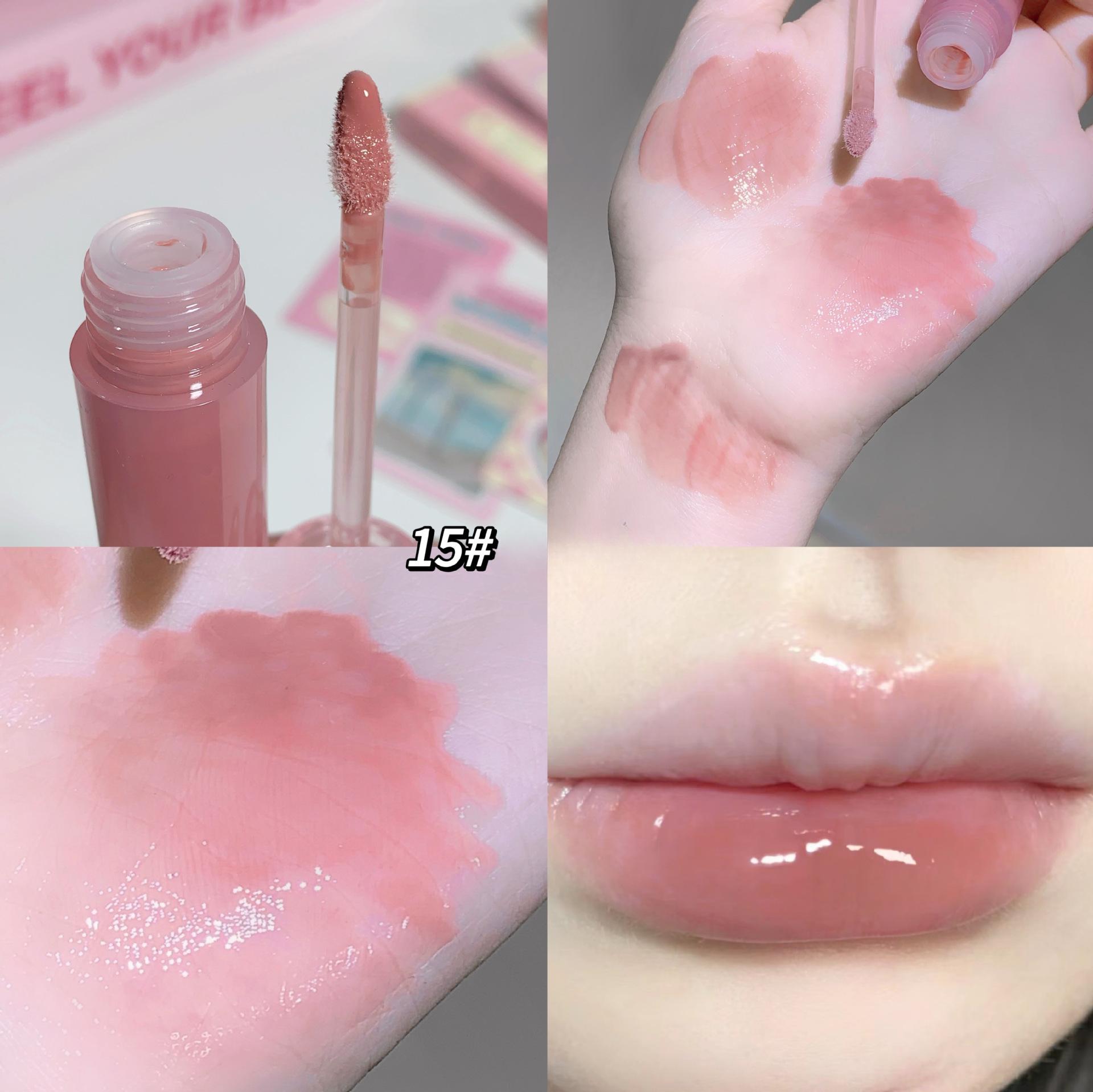 

Блеск для губ с шоколадной глазурью, увлажняющая зеркальная поверхность, блестящие губы, стойкий макияж, нелегко прилипать к чашкам, набор помад