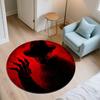 Horror Character pattern round rug,Carpet Rug for Living Room Bedroom Sofa Playroom Decor,Non-slip Floor Mat,Holiday Gifts and Birthday Gifts.