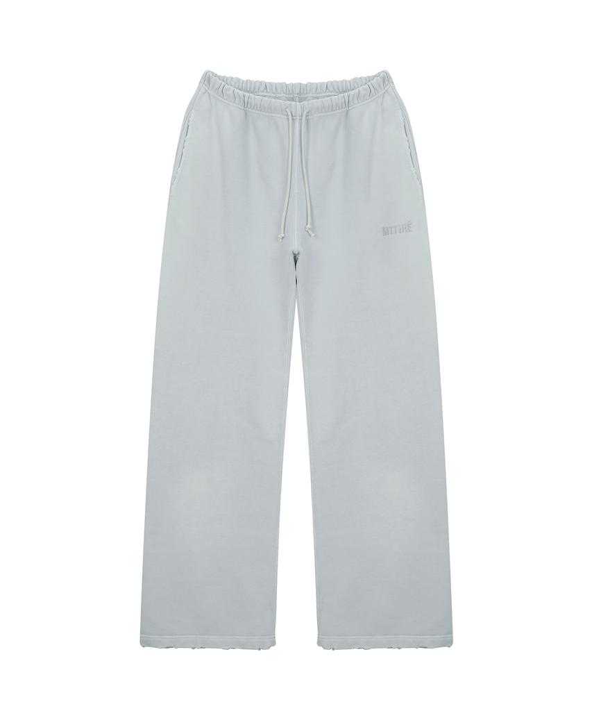 Matile Vtg Washed Straight Sweat Pants / Light Gray