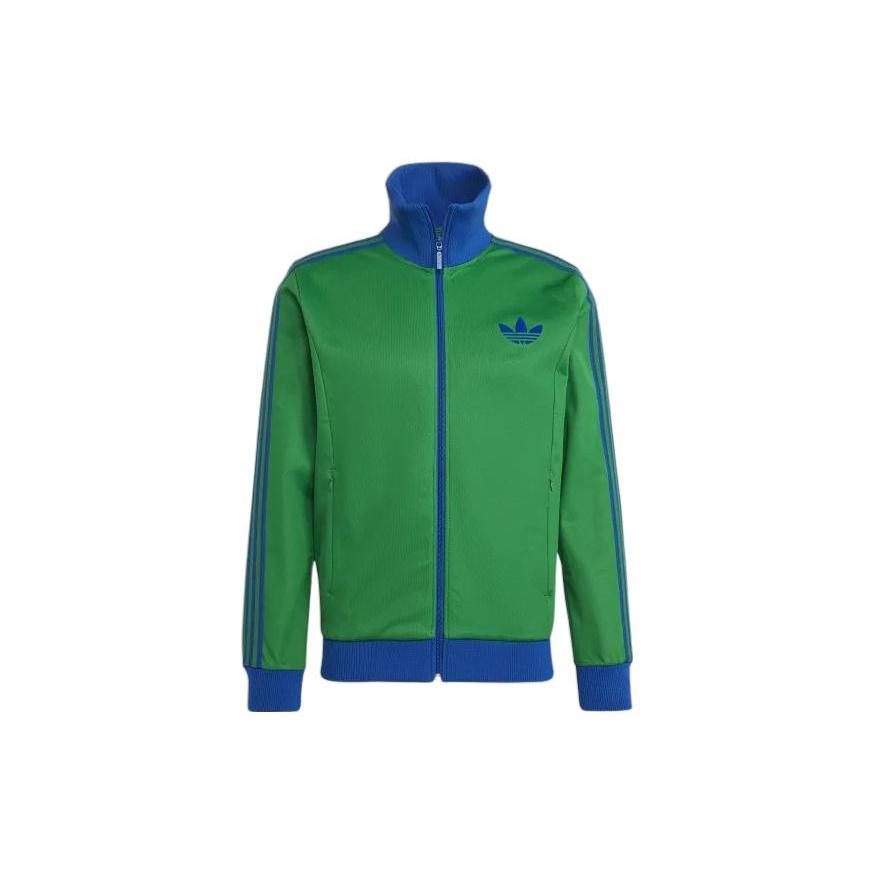 adidas FW22 Side Classic Logo Printing Jacket Asia Sizing  Autumn Green  Men s IB3426 XL