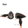 1Pair Universal Motorcycle Red Yellow LED Brake DRL Turn Signal Tail Light