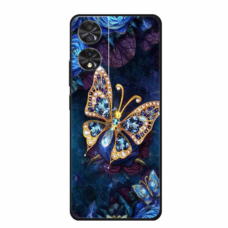 Para TCL 40 NxtPaper 4G 6.78" Funda Animales TPU Silicona Suave Fundas de Teléfono Cubierta para TCL40 NxtPaper Protector Lobo Dibujos Animados Coque