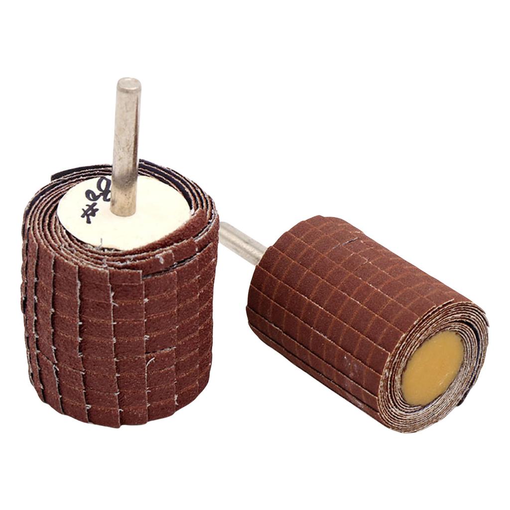Multifunctional Cylindrical Sanding Mop Flap Sander Rollers With 6mm Shaft For Efficient Grinding And Polishing 400 Grit