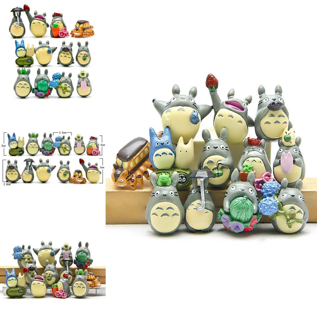 My Neighbor Totoro 12pcs Set Garden Decoration Anime Action Figures For Kids And Collectors
