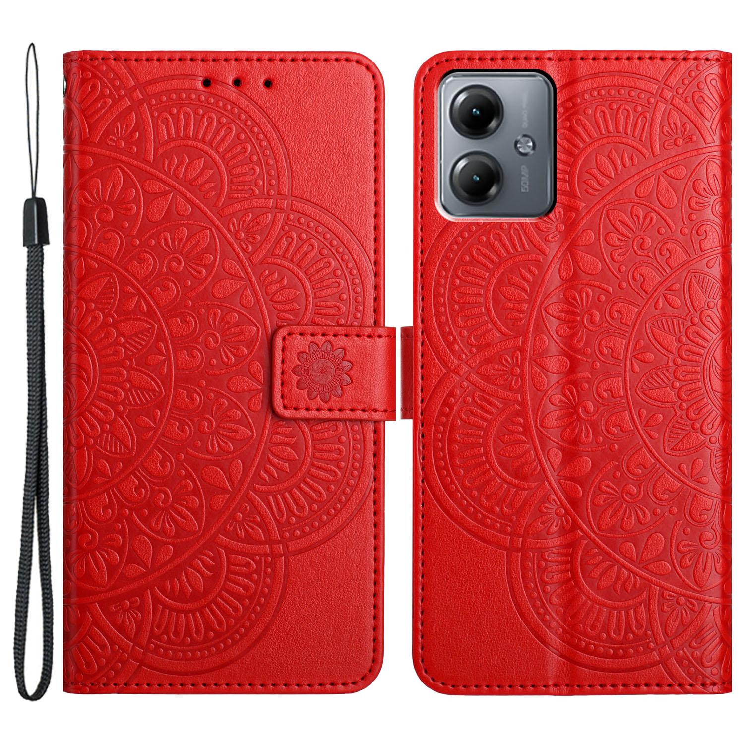 

Для Motorola Moto G54 5G Чехол Слот Для Карт Магнитный Защитный Чехол Для Телефона Red