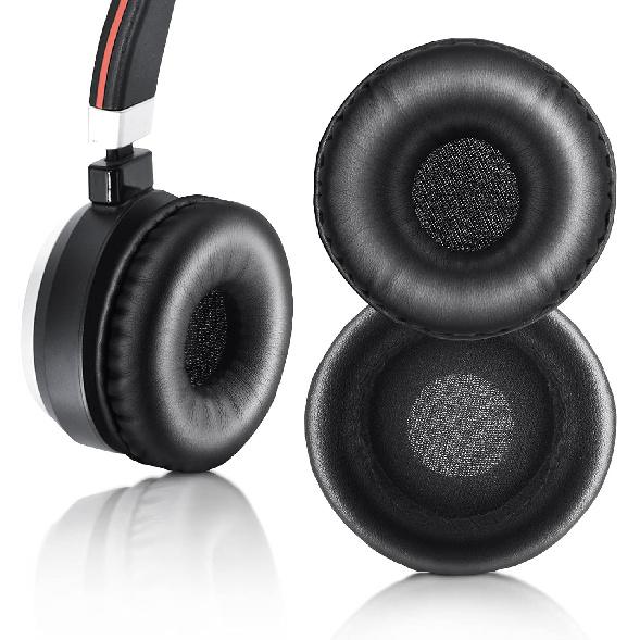 Ear Pads for Jabra Evolve 20 20se 30 30II 40 65 65+Replacement Ear Cushion Foam Cover Compatible with Jabra Evolve 20 30 40 65 Headphone (Black