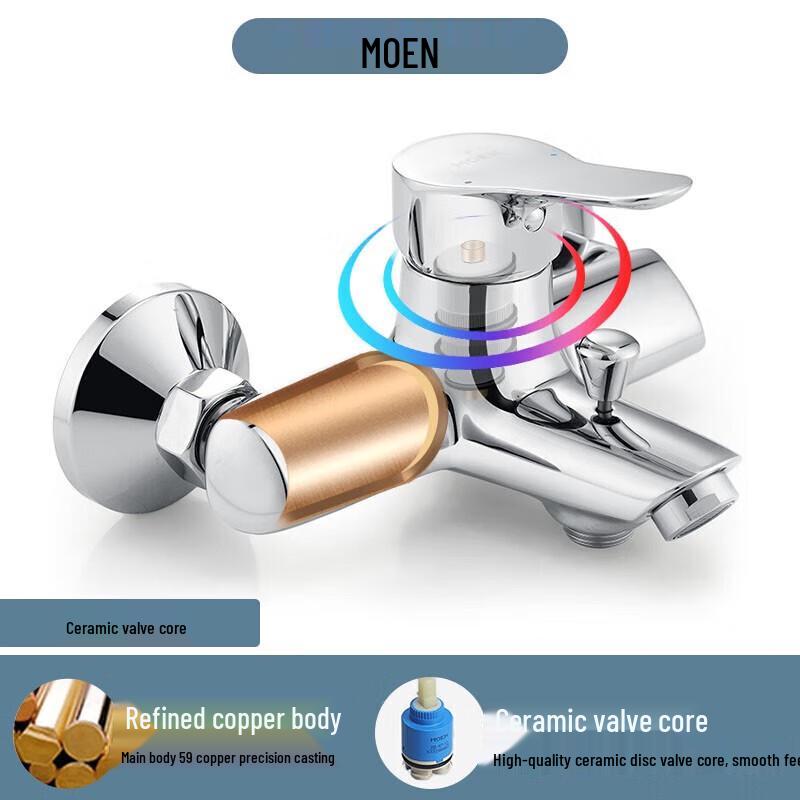 MOEN 5-Function Shower System with Hot & Cold Faucet