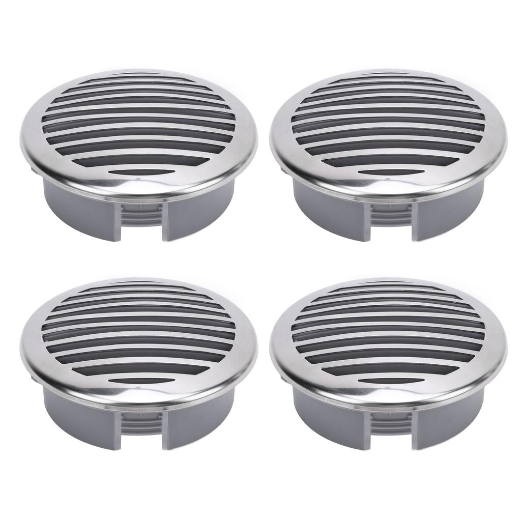 4PCS 4in Boats Airflow Vent Cover Enhanced Ventilation 316 Stainless Steel Decorative Marine Vent Cover for RV Yacht