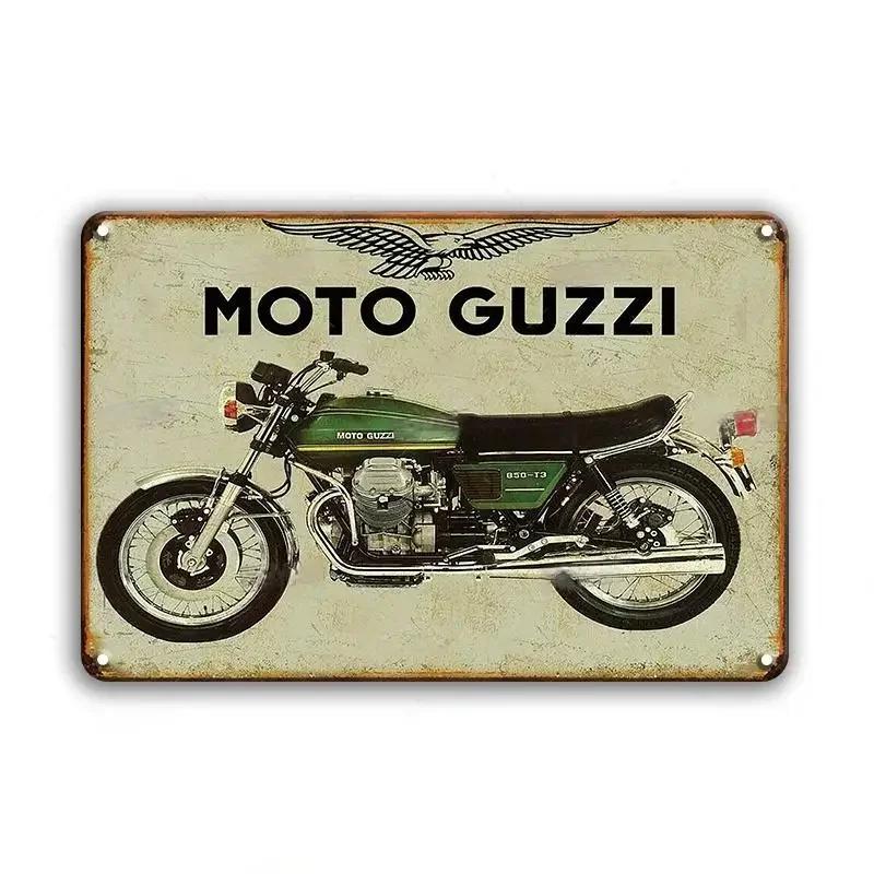 Vintage Motorcycle Decorative Metal Plate Poster Rusty Shabby Tin Sign Dad's Garage Bar Wall Decor Crafts Plaque Tinplate Signs