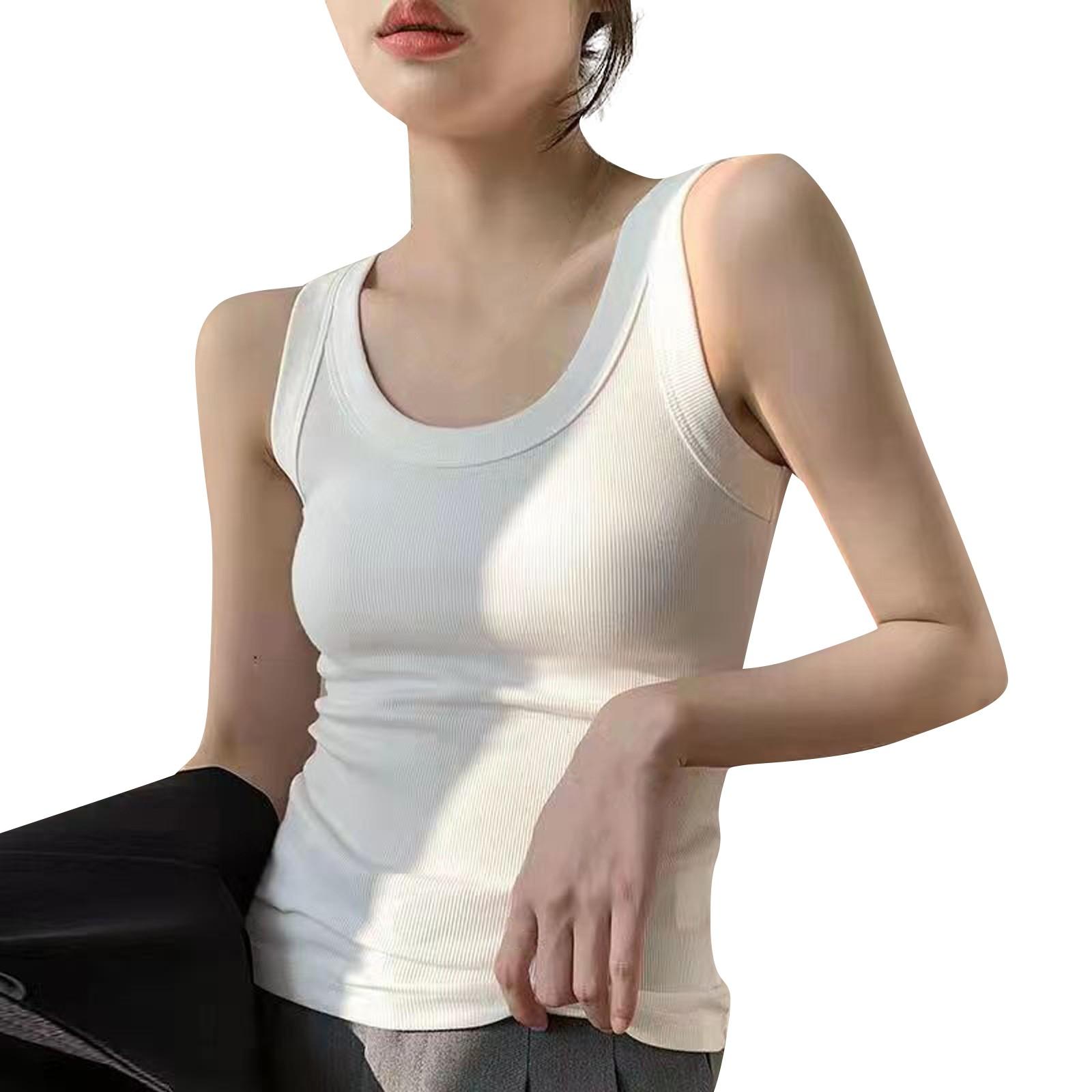 

Женская модная сексуальная майка с безрукавным верхом белый