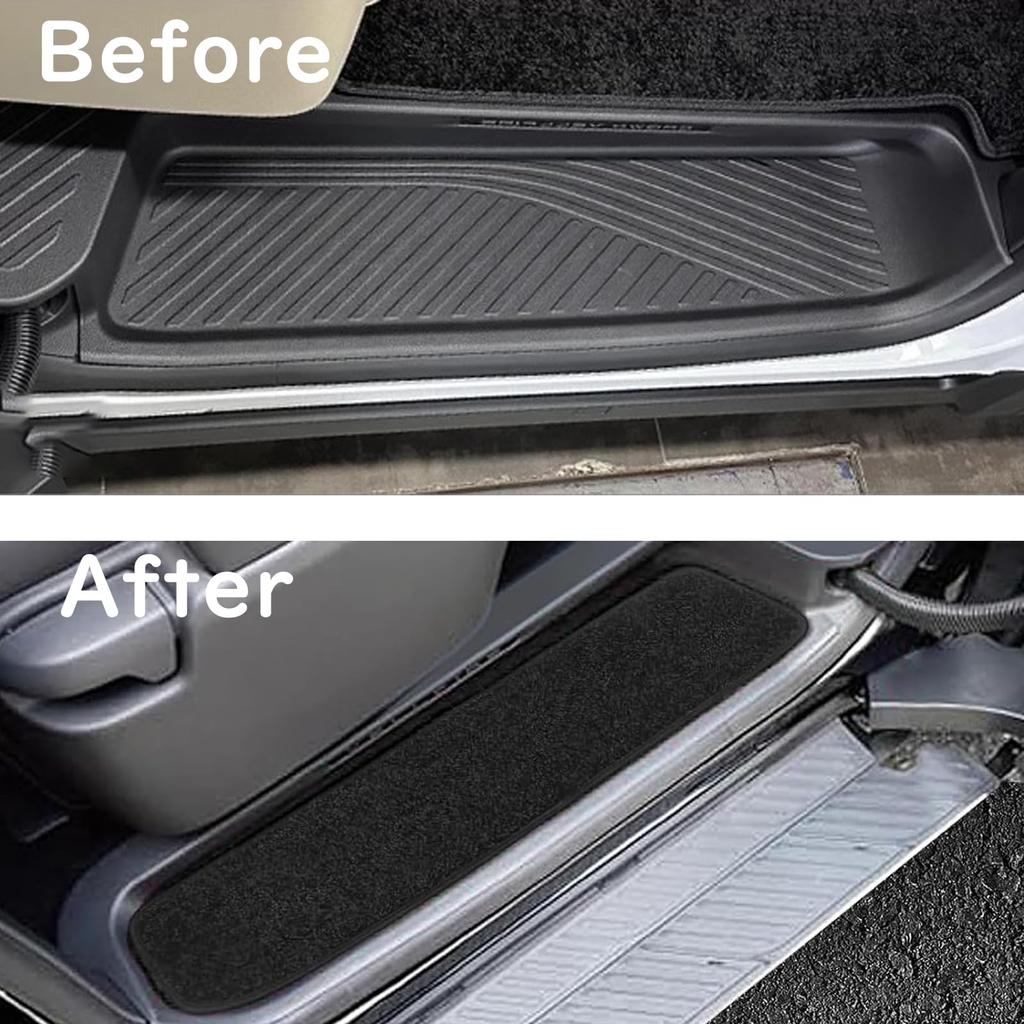 Fucaten Step Mats for Toyota 40 Series Set Mats/Entrance Alphard/Vellfire (2023~) - 4-Piece (Black)