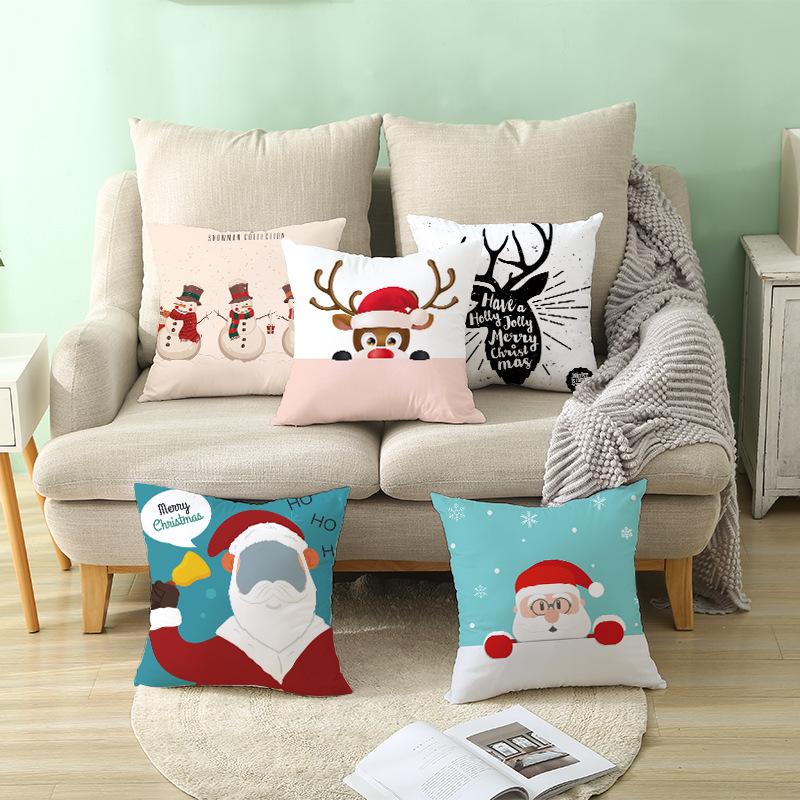 Home Furnishings Christmas Simple Sofa Pillow Cases
