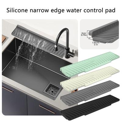 Silicone Mats Draining Pad 45x10cm Heat Insulation Mats Silicone Drain Mats Silicone Texture for Kitchen Dish Draining