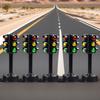 2pcs Set of Creative Household Traffic Light Lighthouse Models, Non-electric Style. Suitable As Home Desktop Ornaments