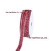 1cm Flocked Ribbon for Gift Wrapping & Costume Decoration - Non-Elastic, Shiny Woven Design