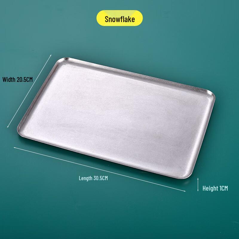 ZISIZ Stainless Steel 3-Compartment Square Tray