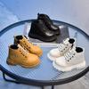 Children's Martin Boots 2025 Autumn and Winter New Classmates Girls Baby Boots Small Yellow Boots Boys Casual Short Boots