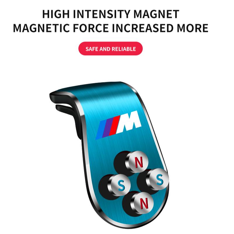 M LOGO Emblem Car Magnetic L-shaped Car Dedicated GPS Phone Holder For BMW Performance F30 F10 E90 E46 X6 E60 E70 E36 X3 X5 X7 X2 E91