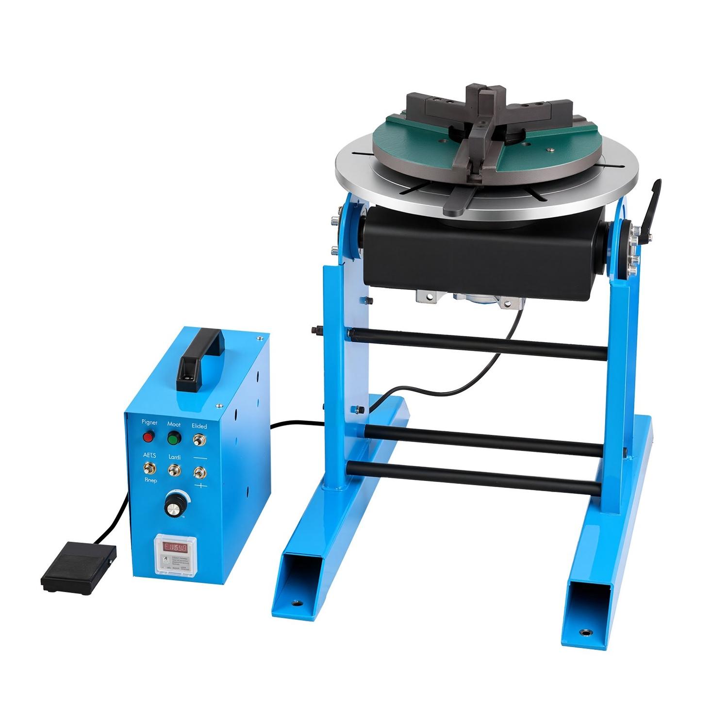 Draaibare Laspositioneerder, 300 kg Draagvermogen, Kantelhoek van -45° tot 90°, Laspositioneerder Draaitafel, 0,2-2,5 RPM Snelheidsregeling, Elektrisch en