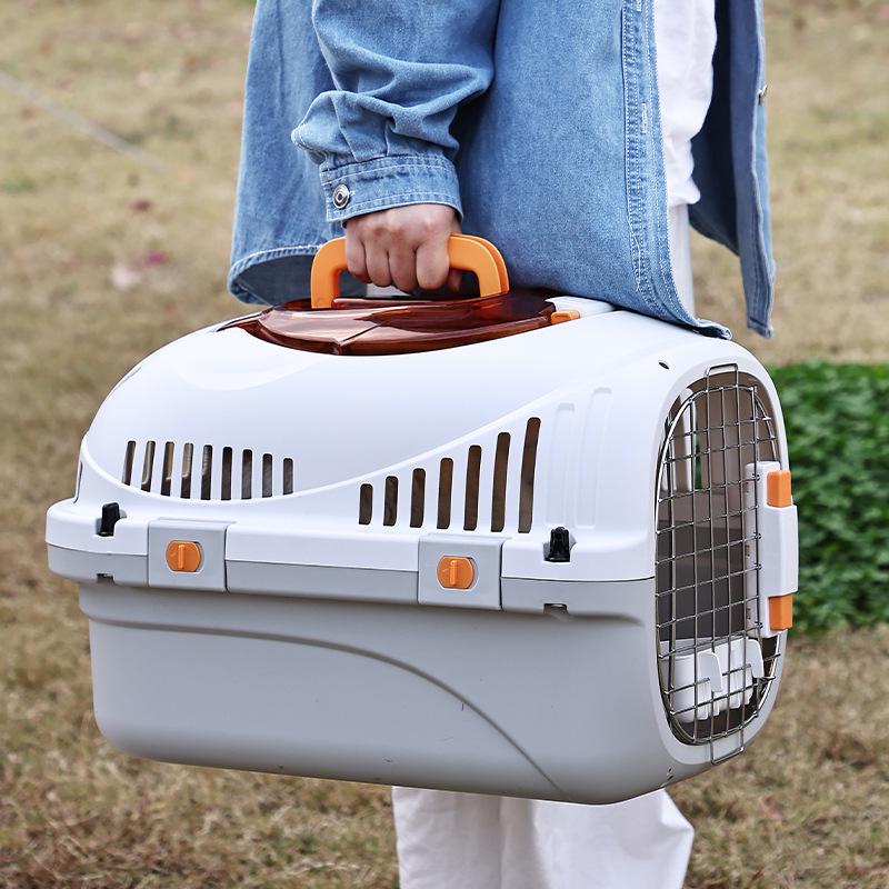 Pet Airline Carrier: Portable, Breathable Travel Cage for Cats and Dogs